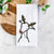 Red Nose Italian Greyhound - Tea Towel