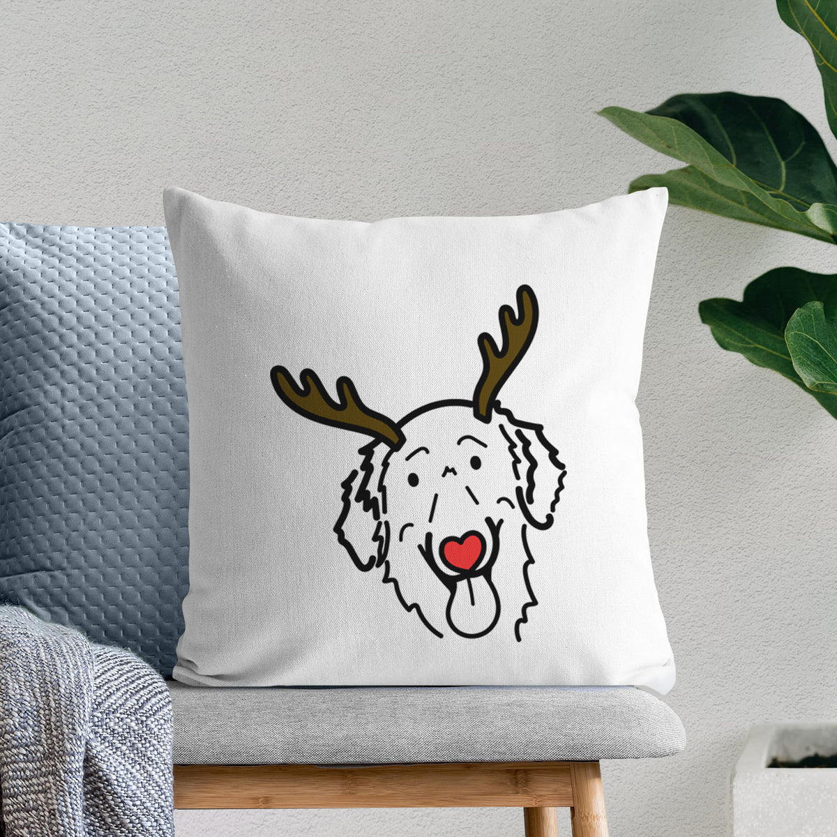 Love Always Flat-Coated Retriever - Jack -  Throw Pillow Cover