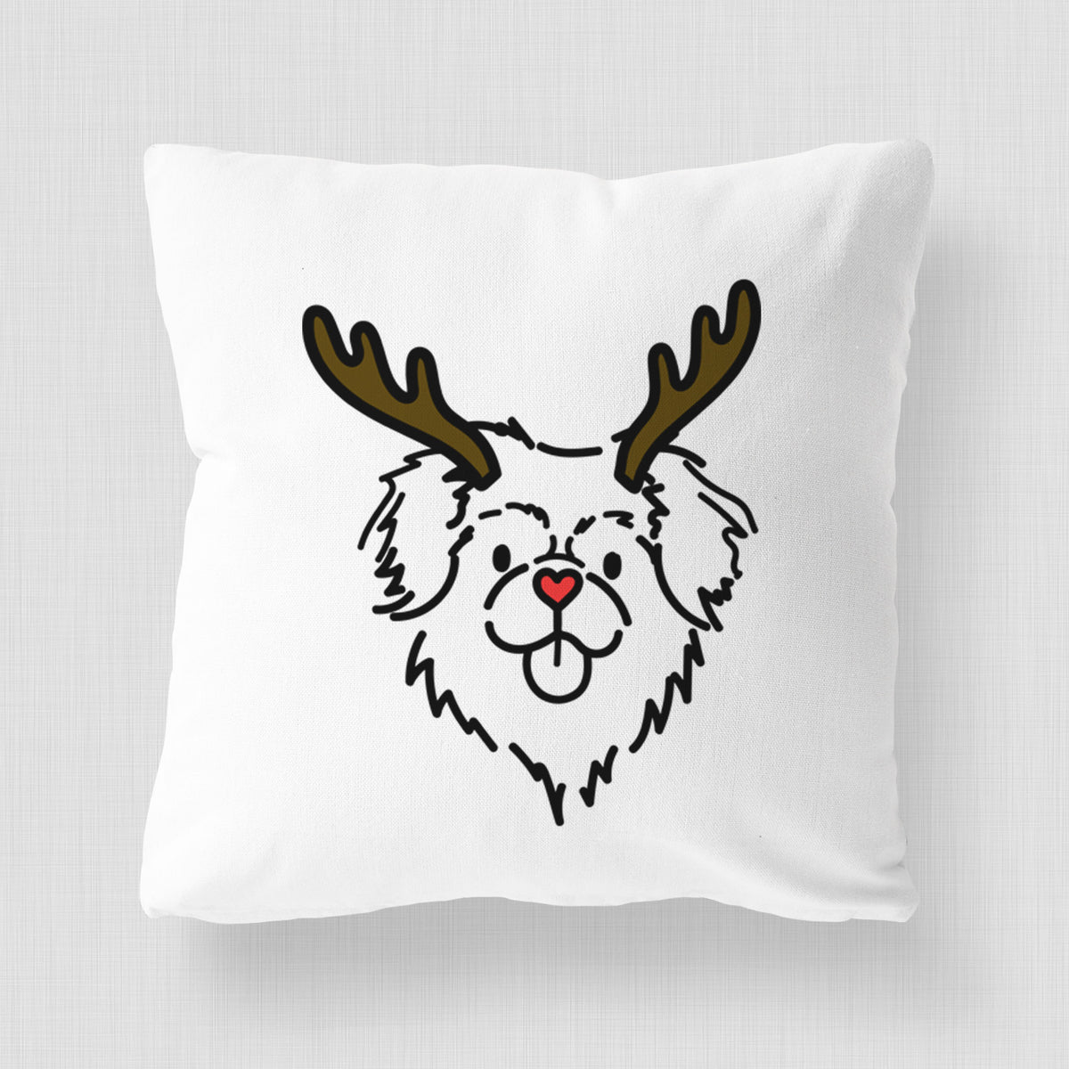 Love Always Tibetan Spaniel - Jiji -  Throw Pillow Cover