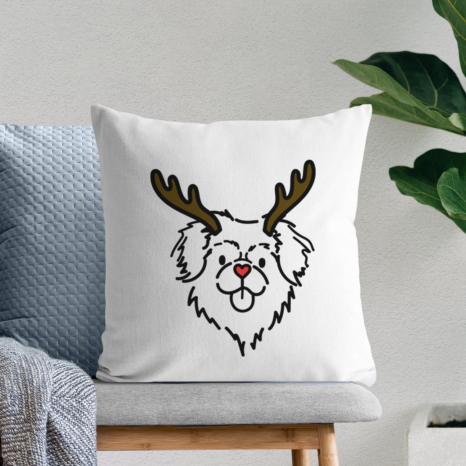 Love Always Tibetan Spaniel - Jiji -  Throw Pillow Cover