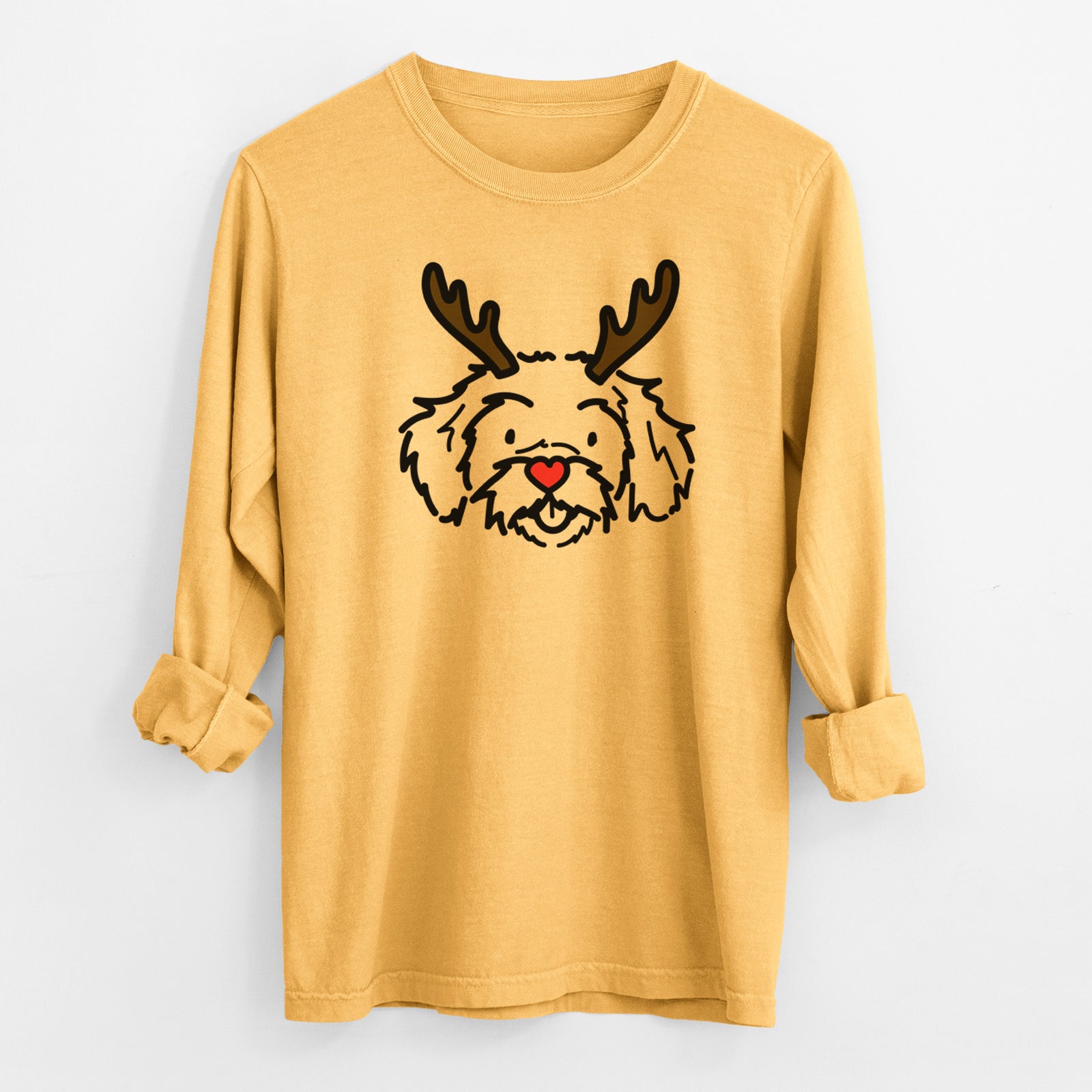 Red Nose Peekapoo - Jo Jo - Heavyweight 100% Cotton Long Sleeve