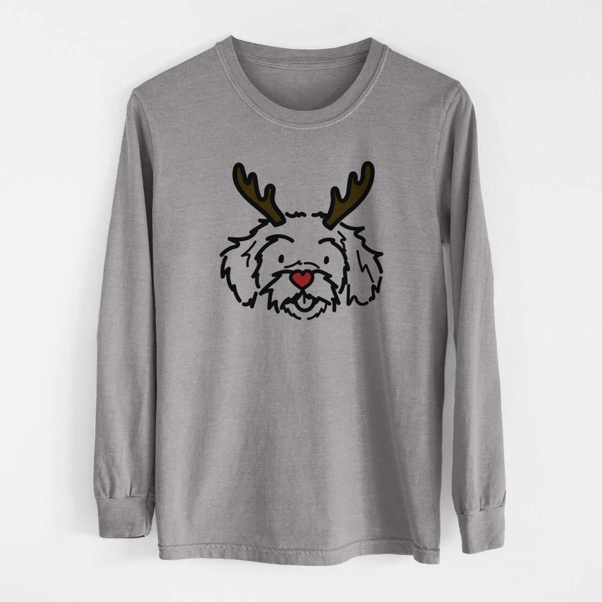 Red Nose Peekapoo - Jo Jo - Heavyweight 100% Cotton Long Sleeve