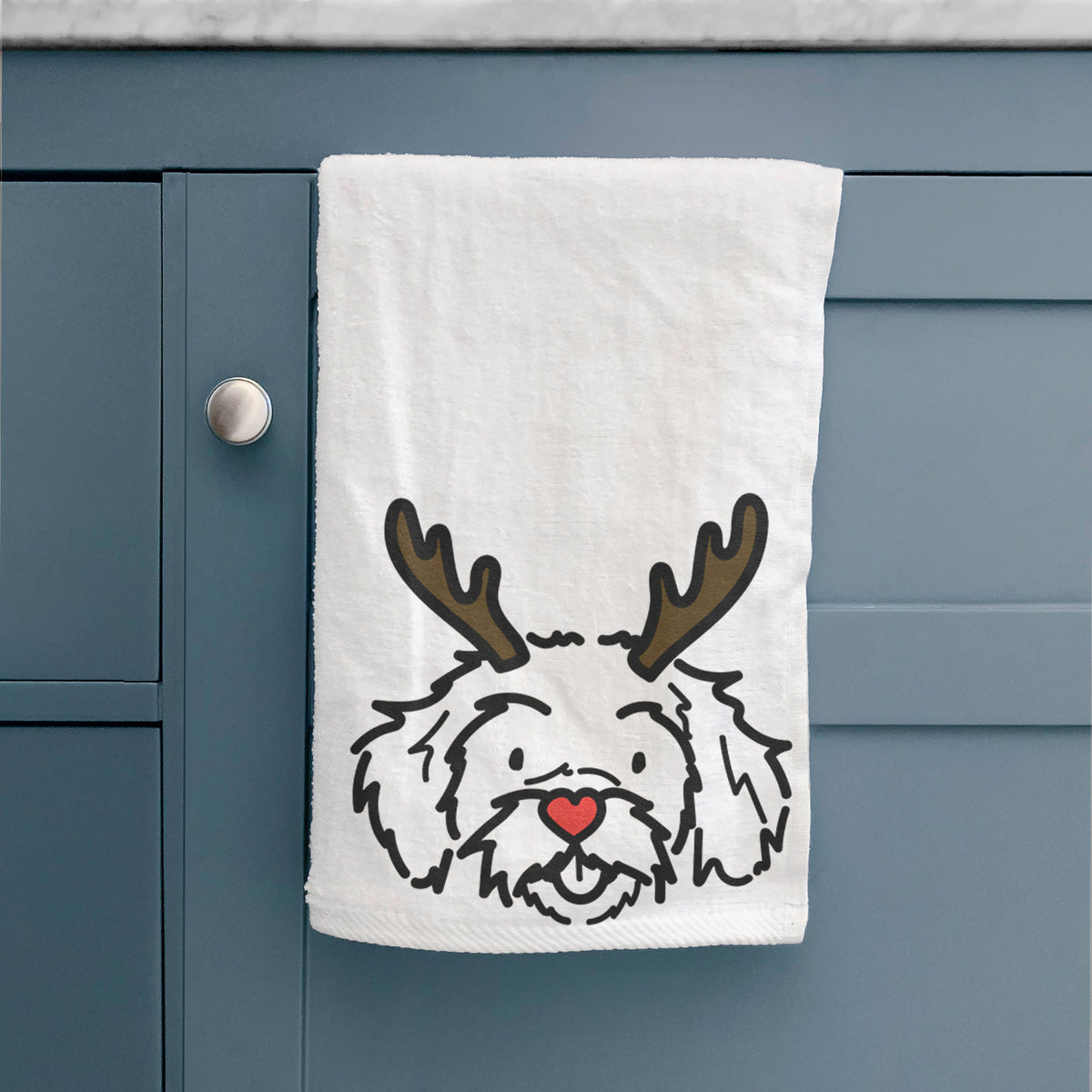 Red Nose Peekapoo - Jo Jo - Hand Towel