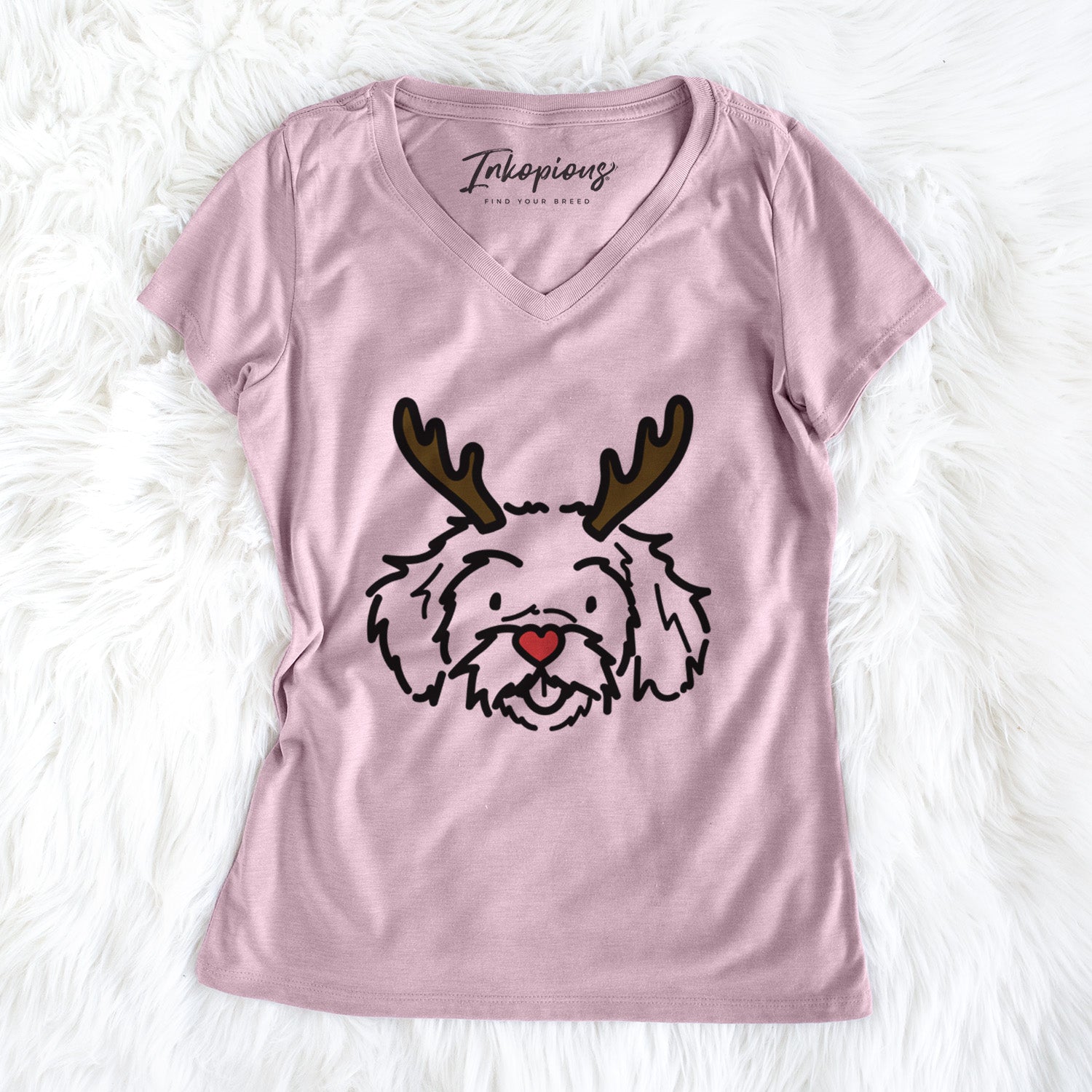 Red Nose Peekapoo - Jo Jo - Women's Perfect V-neck Shirt