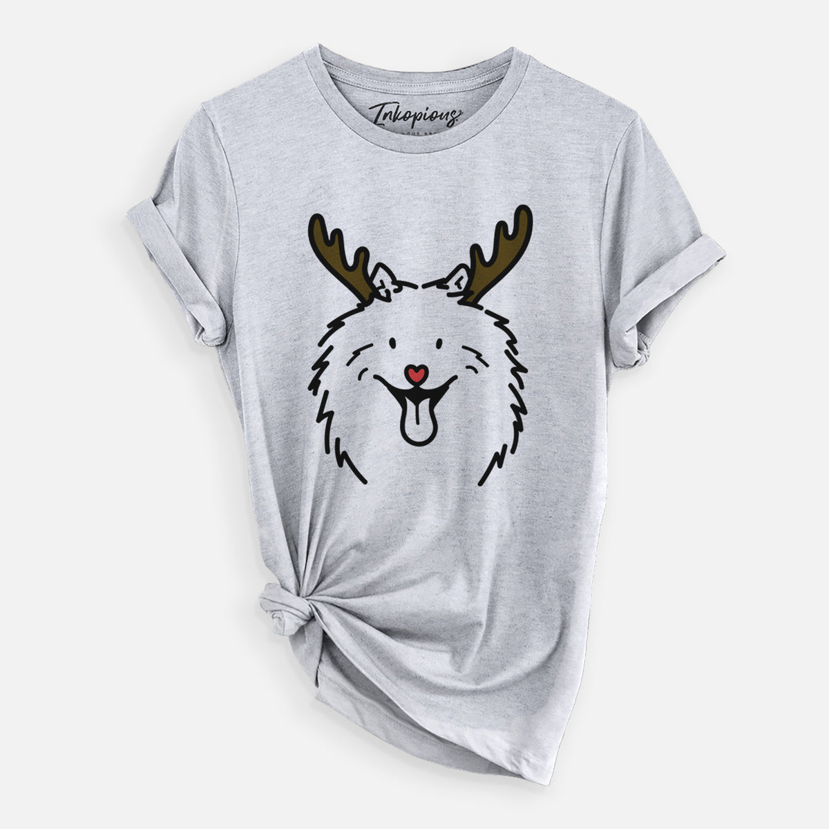 Red Nose Samoyed - Johnny - Unisex Crewneck