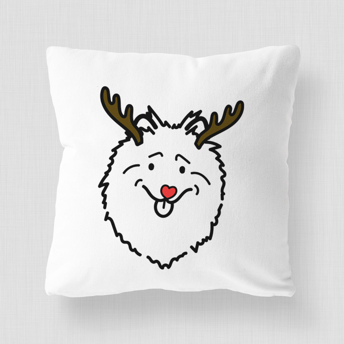 Love Always Keeshond - Throw Pillow Cover