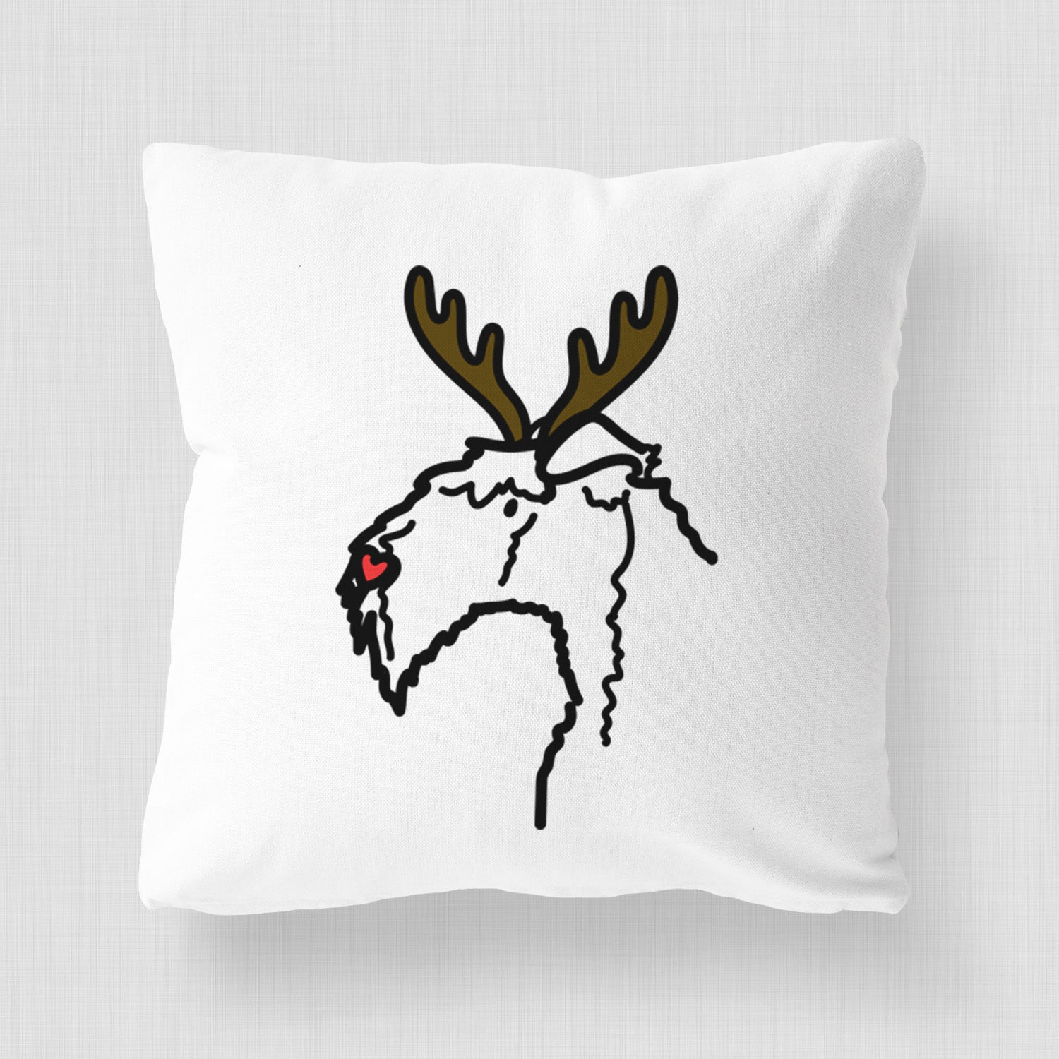 Love Always Kerry Blue Terrier - Throw Pillow Cover