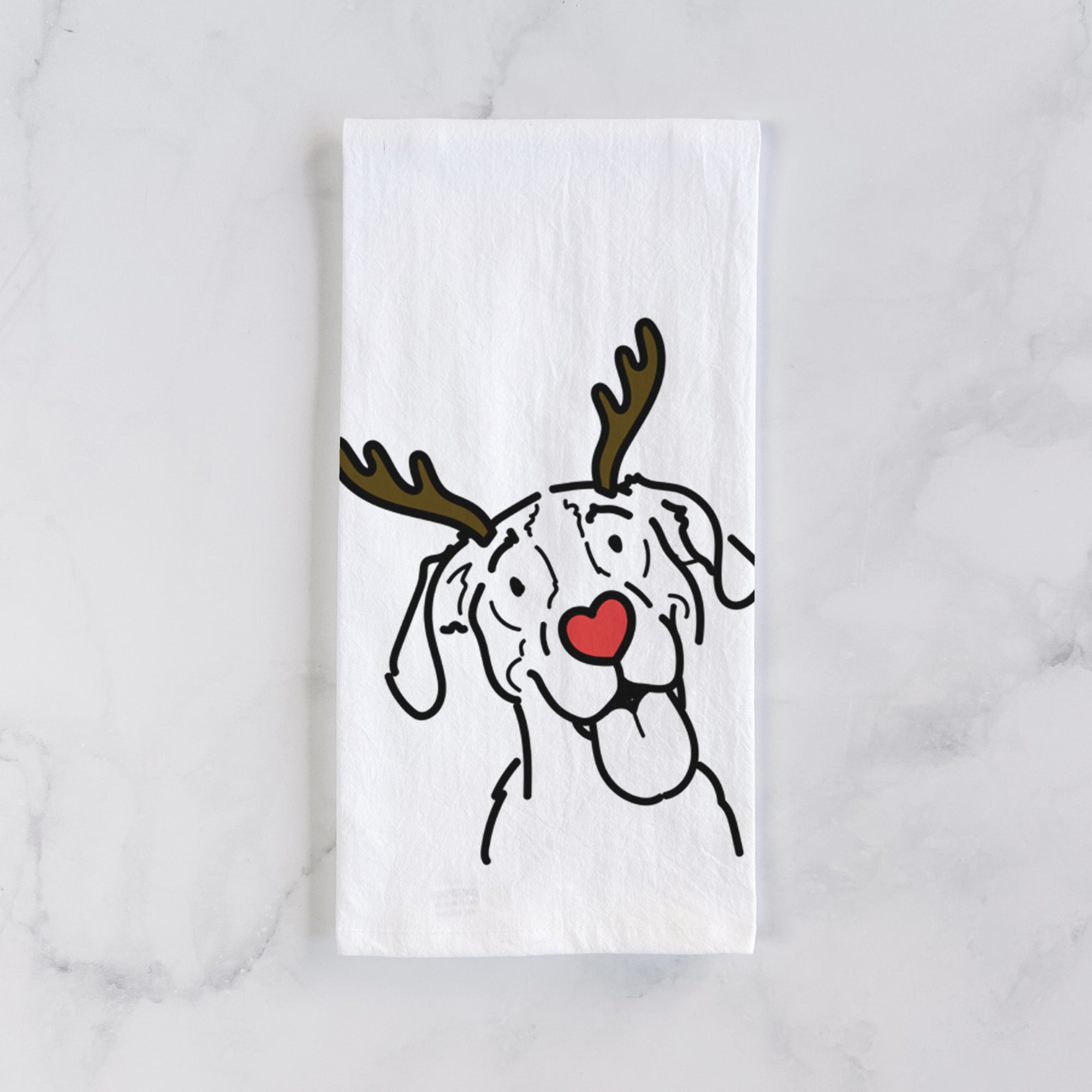 Red Nose Treeing Walker Coonhound - Kimble - Tea Towel