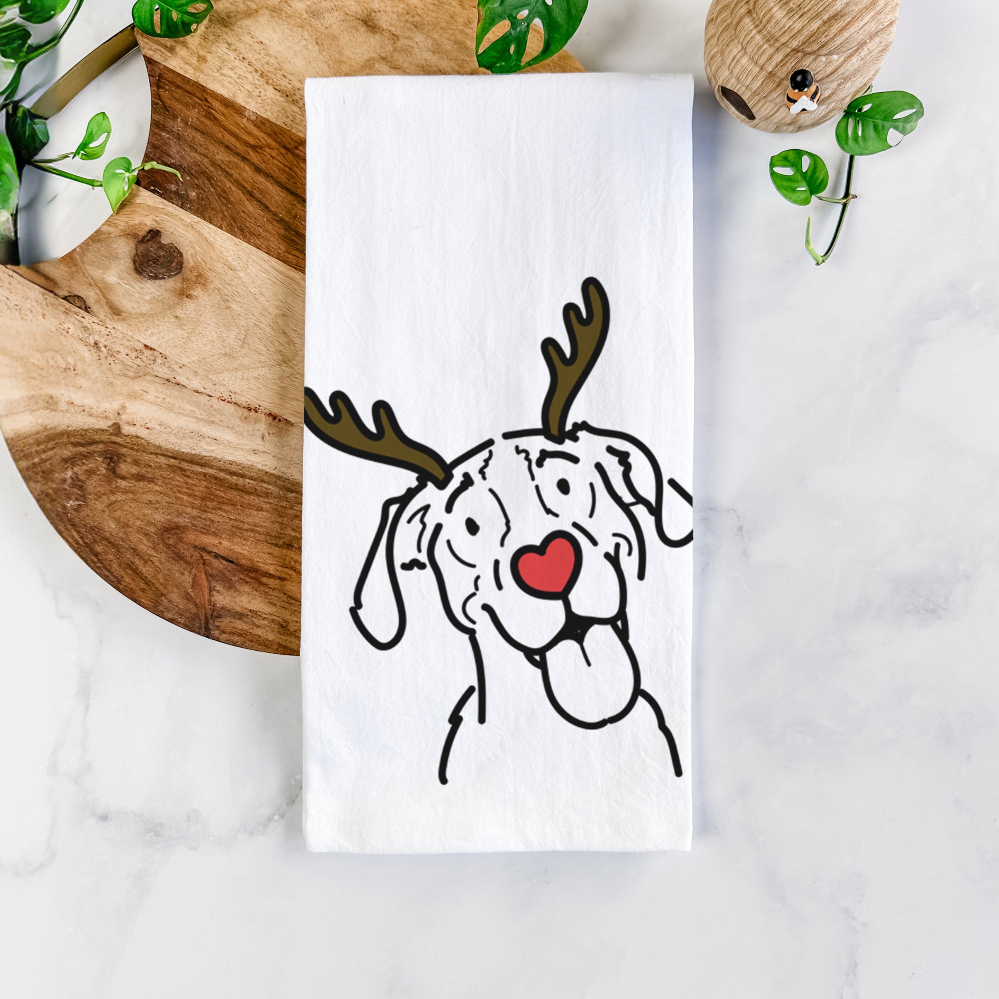 Red Nose Treeing Walker Coonhound - Kimble - Tea Towel