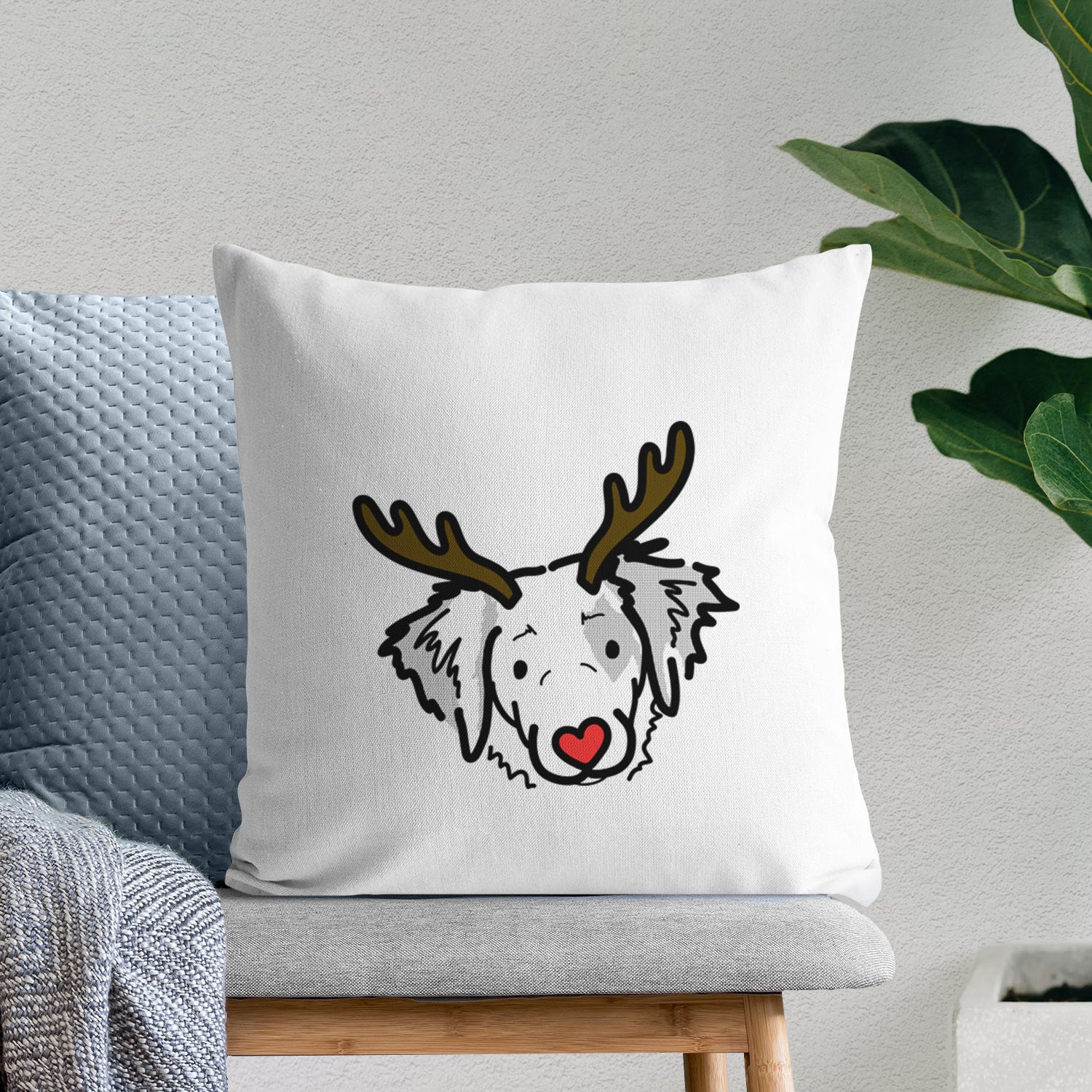 Love Always Brittany Spaniel - Kiva -  Throw Pillow Cover