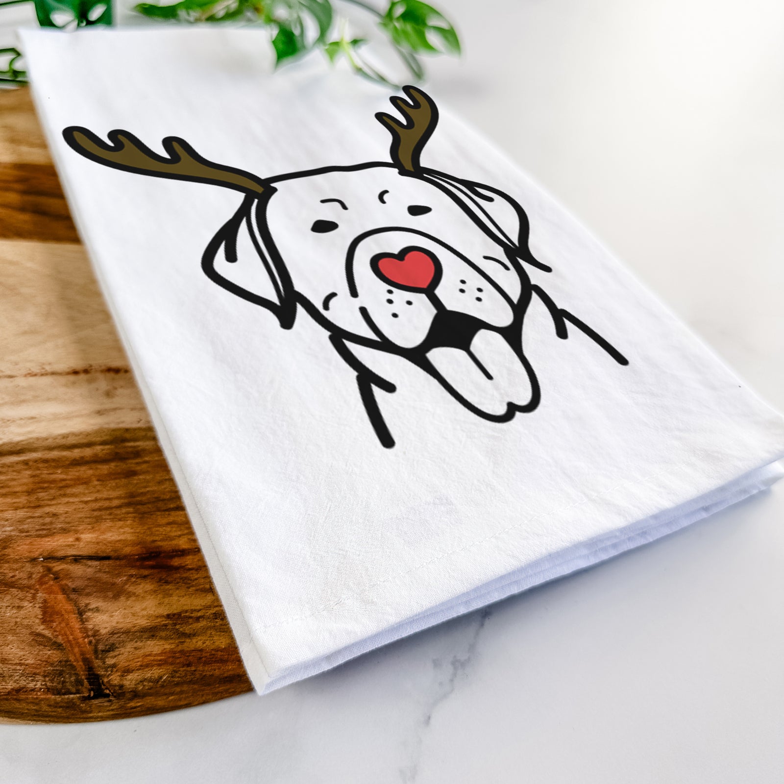 Red Nose Labrador Retriever - Tea Towel