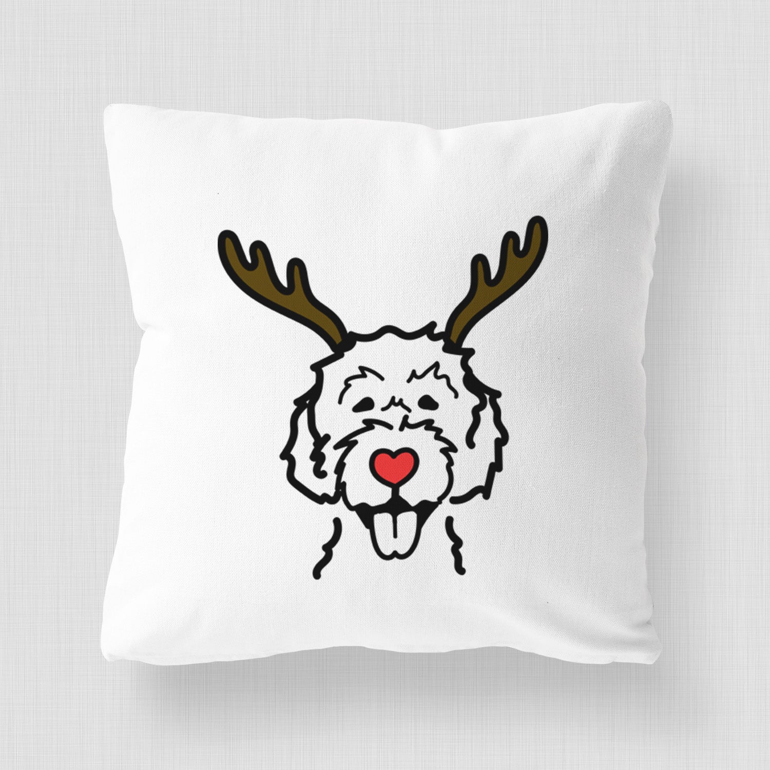 Love Always Labradoodle - Throw Pillow Cover