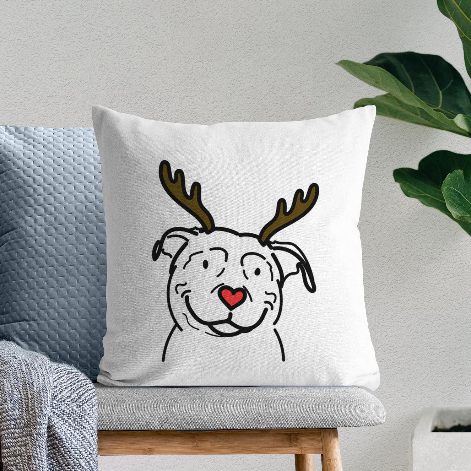Love Always American Pitbull Terrier - Lady -  Throw Pillow Cover