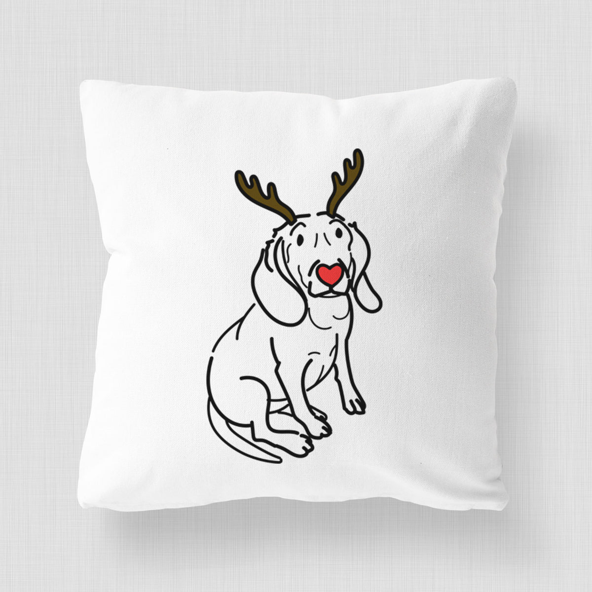 Love Always Beagle - Lilly -  Throw Pillow Cover