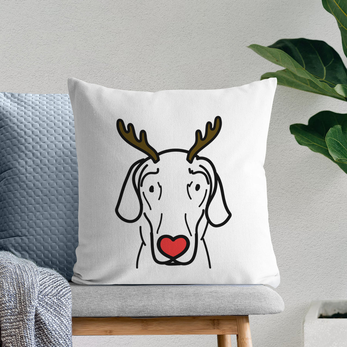 Love Always Great Dane - Lucy -  Throw Pillow Cover