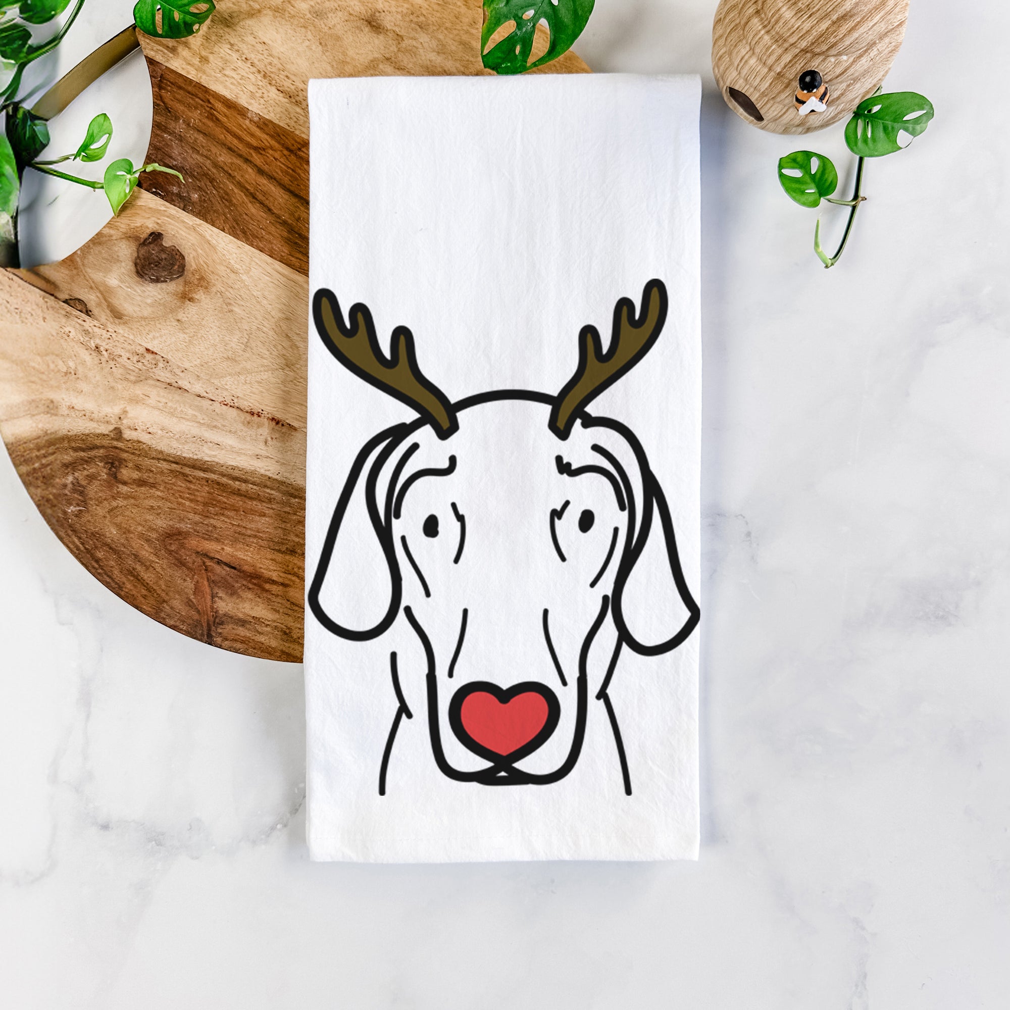 Red Nose Great Dane - Lucy - Tea Towel