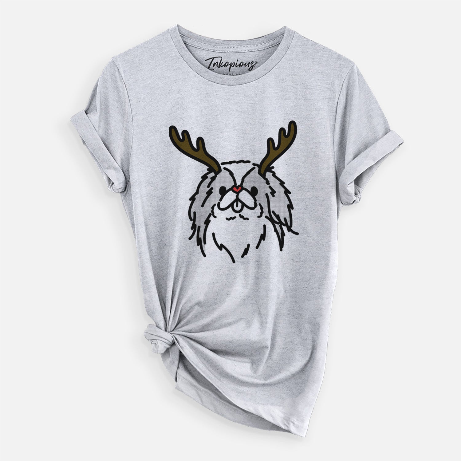 Red Nose Japanese Chin - Macha - Unisex Crewneck