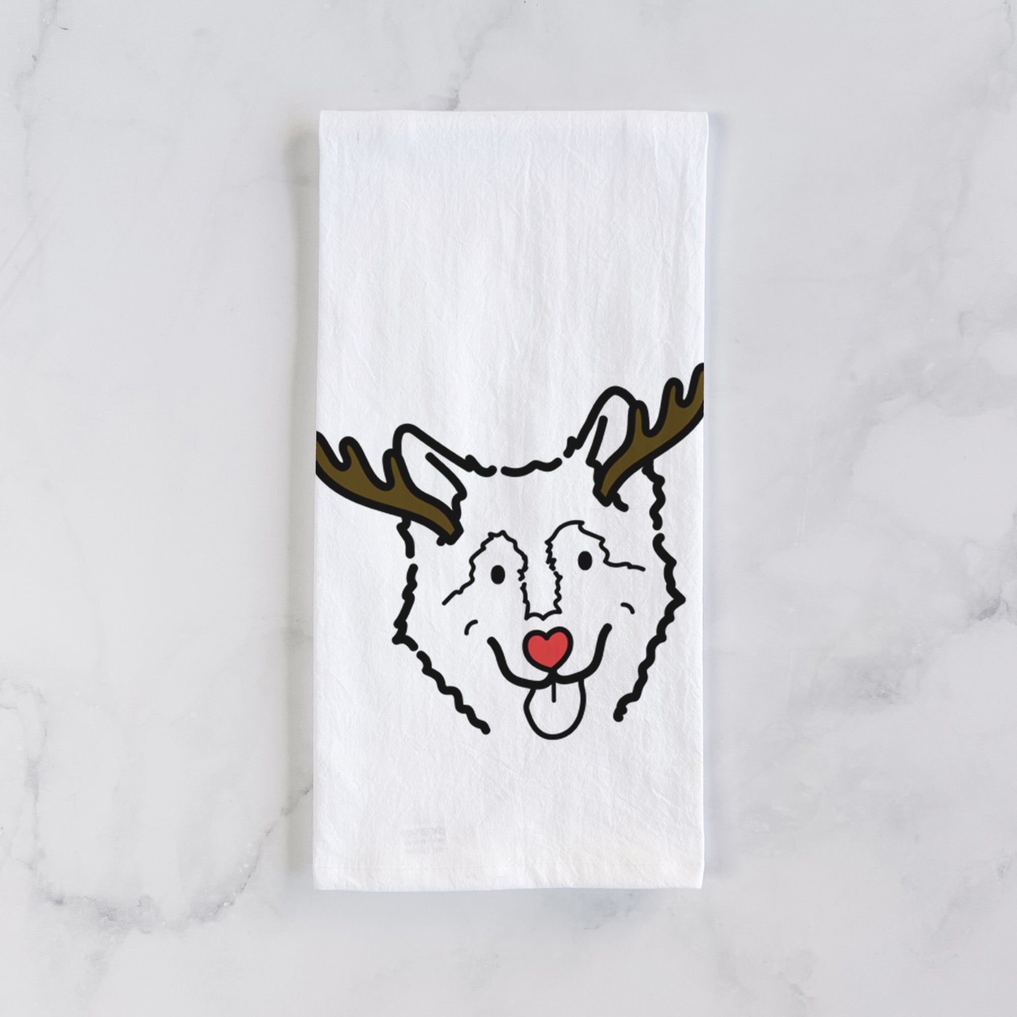 Red Nose Alaskan Malamute - Max - Tea Towel