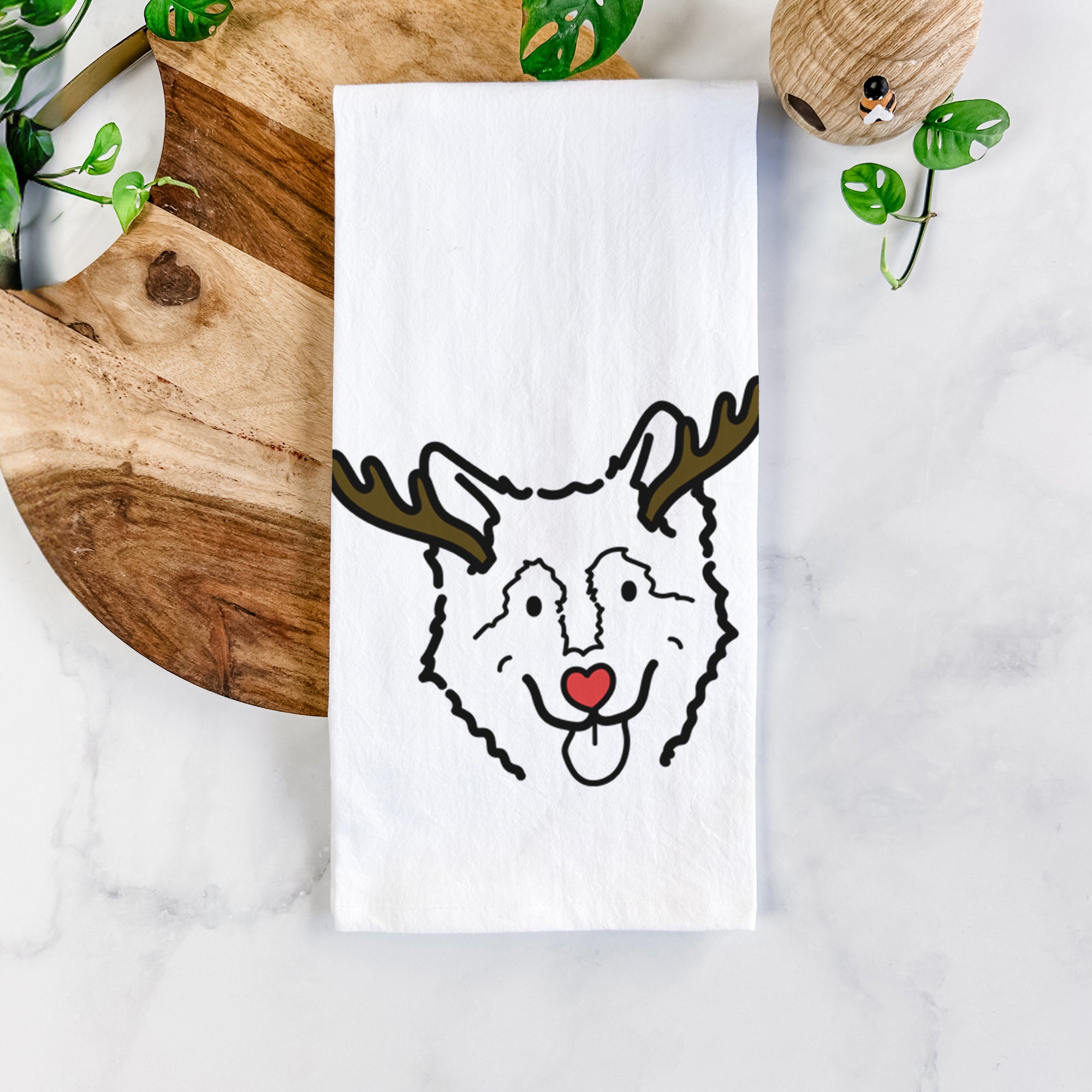 Red Nose Alaskan Malamute - Max - Tea Towel