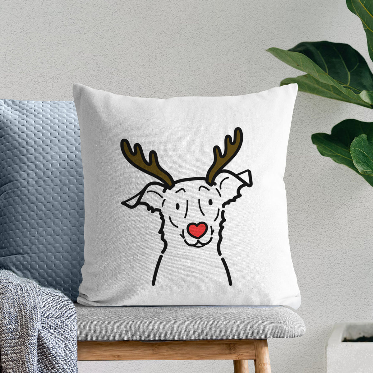 Love Always Border Collie Mix - Millie -  Throw Pillow Cover