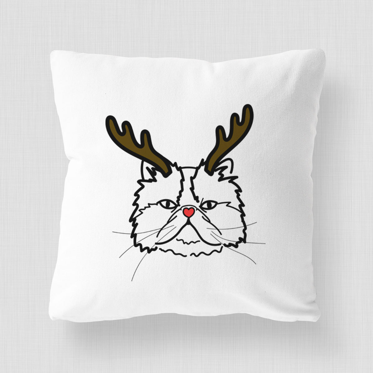 Love Always Persian Cat - Mila -  Throw Pillow Cover
