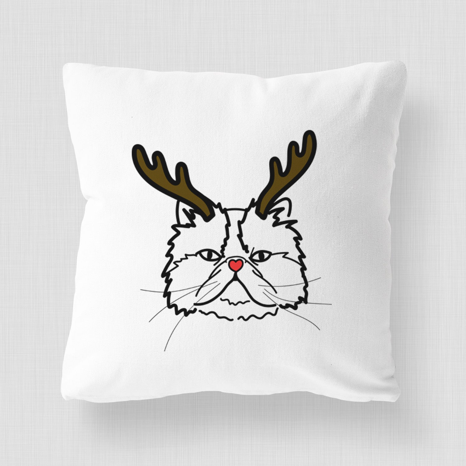 Love Always Persian Cat - Mila -  Throw Pillow Cover