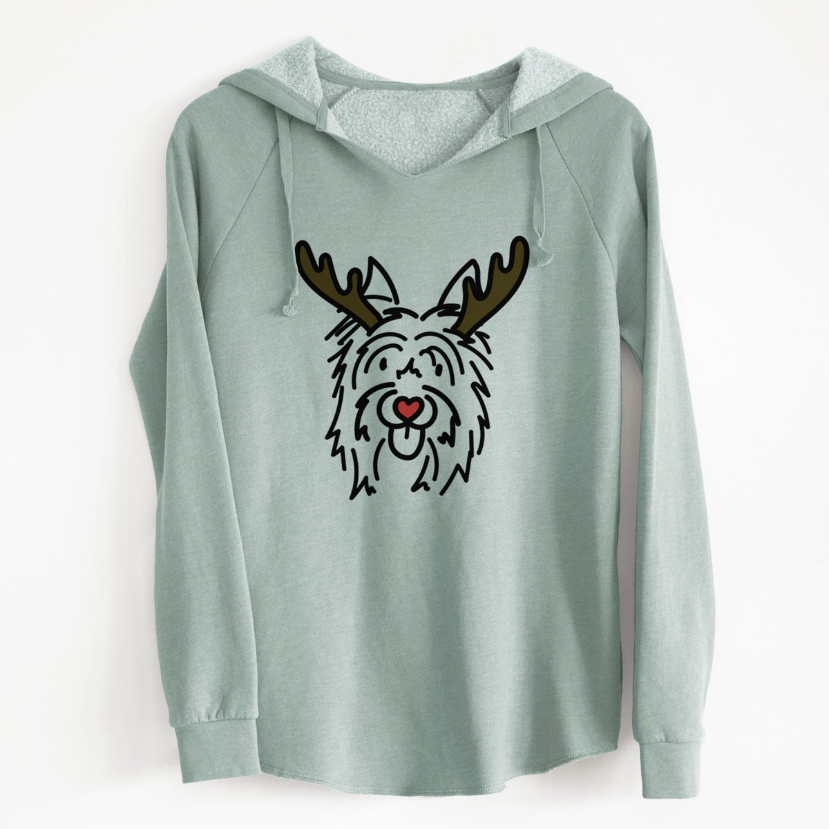 Red Nose Silky Terrier - Monty - Cali Wave Hooded Sweatshirt