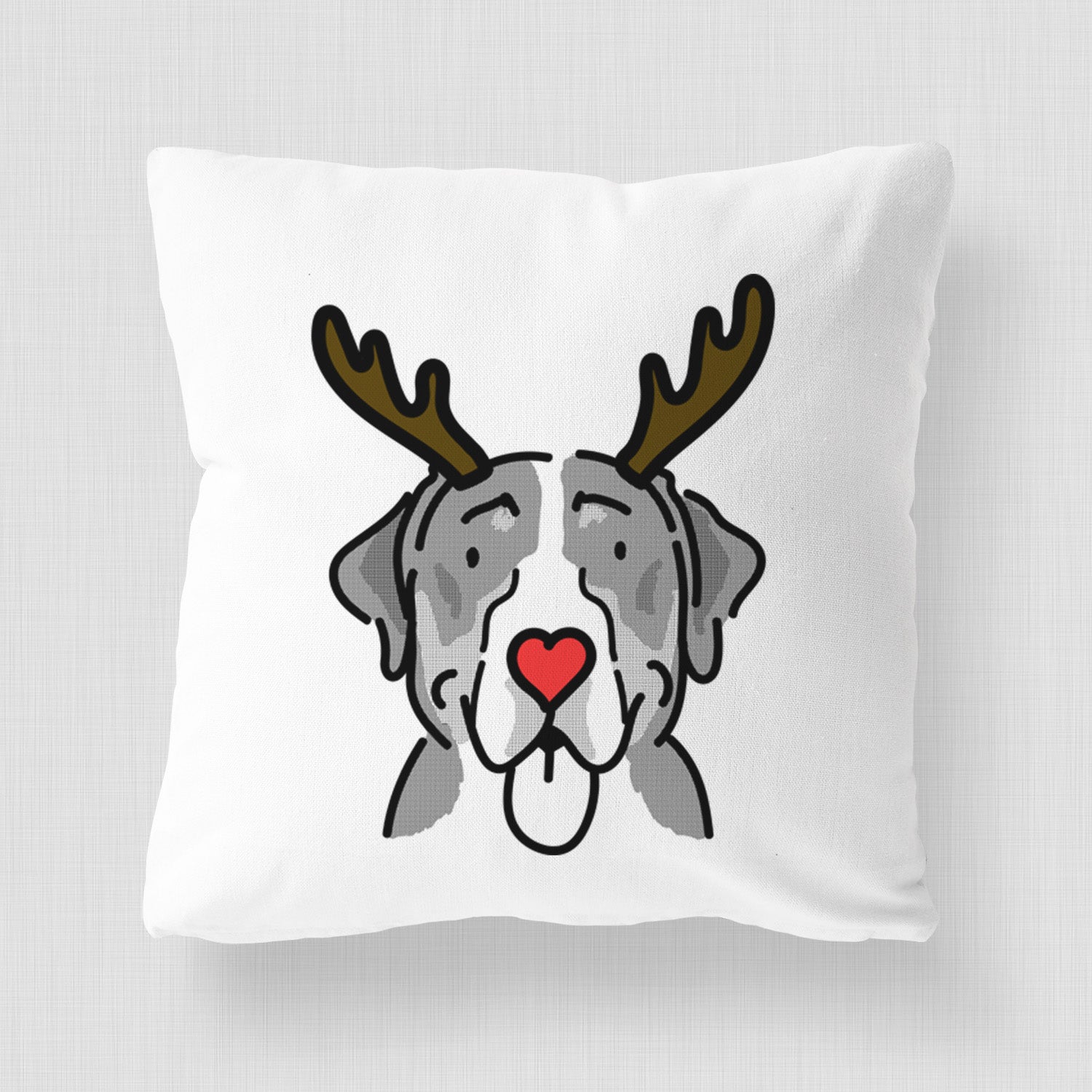 Love Always Greater Swiss Mountain Dog - Moose -  Throw Pillow Cover