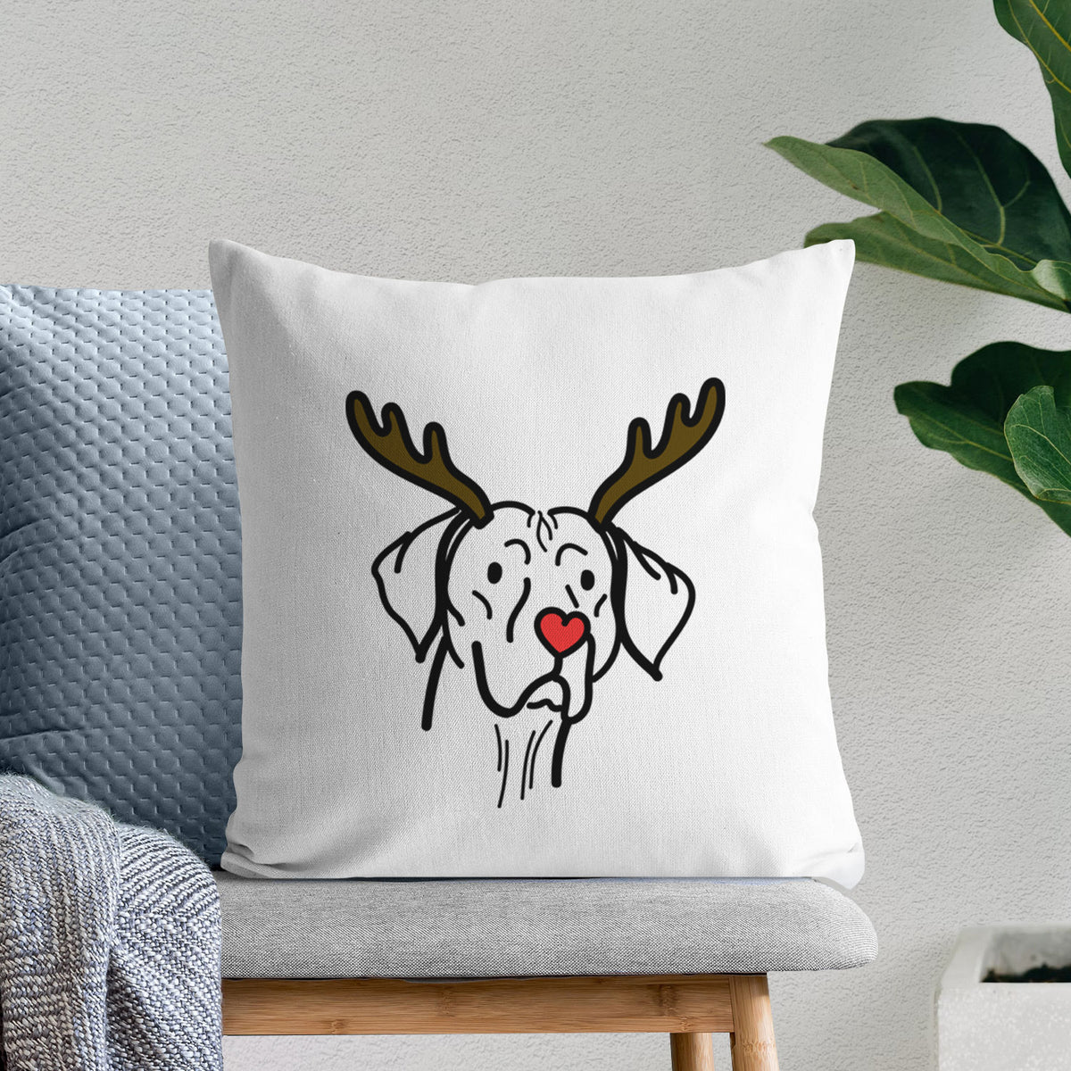Love Always Vizsla - Moose -  Throw Pillow Cover