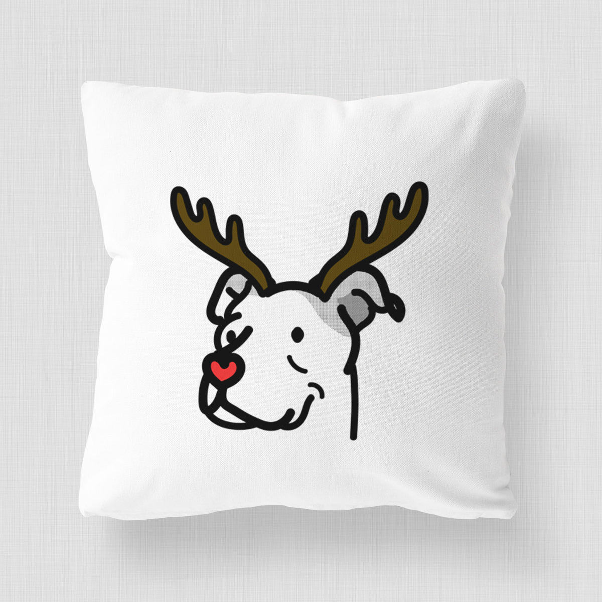 Love Always Pitbull Mix - Mr. Sir -  Throw Pillow Cover