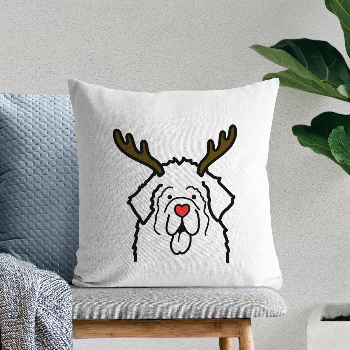 Love Always Newfoundland - Throw Pillow Cover