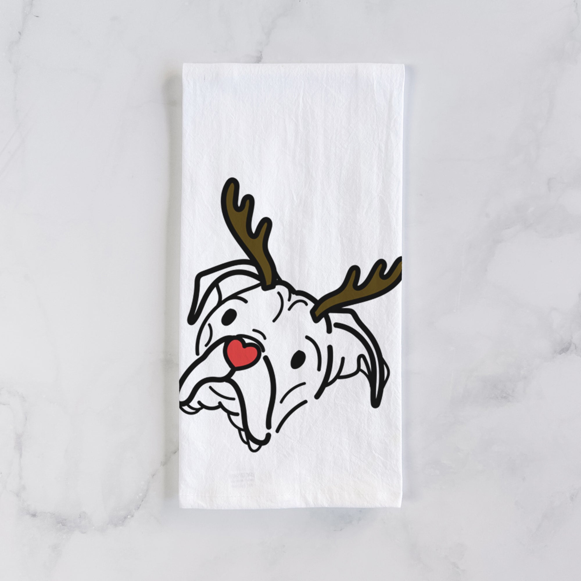 Red Nose Boxer - Noodle - Tea Towel