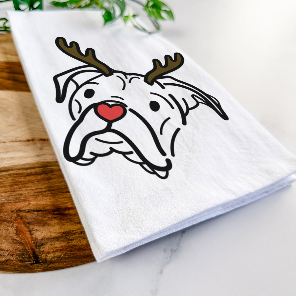 Red Nose Boxer - Noodle - Tea Towel