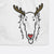 Red Nose Borzoi - Opal - Decorative Hand Towel