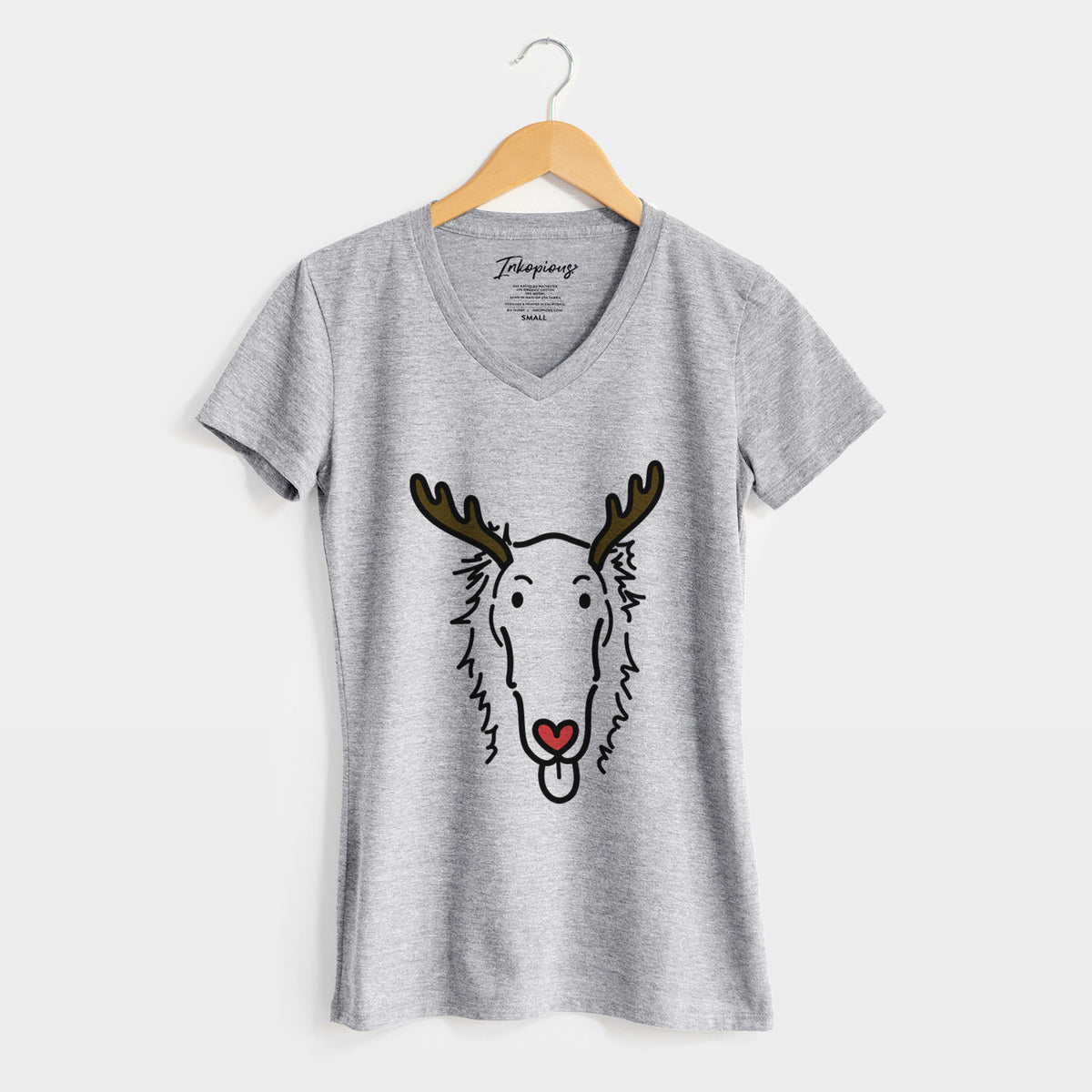 Red Nose Borzoi - Opal - Women's Perfect V-neck Shirt