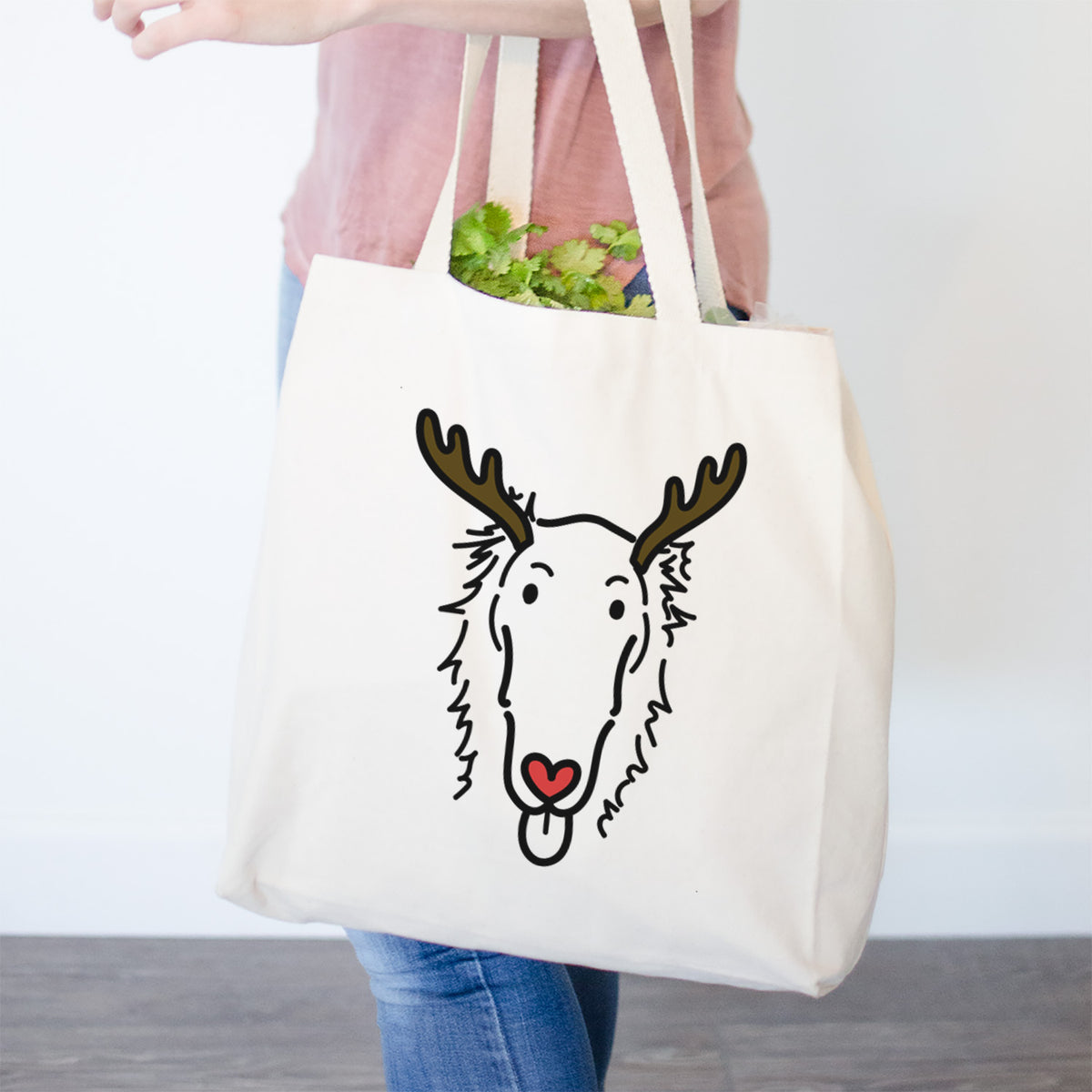 Red Nose Borzoi - Opal - Tote Bag