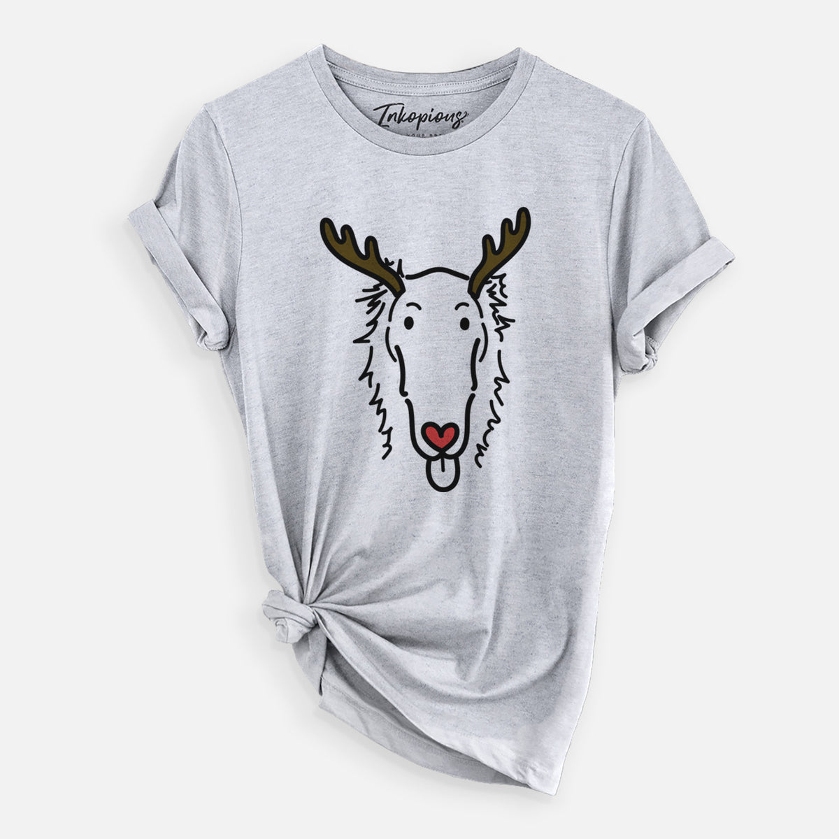 Red Nose Borzoi - Opal - Unisex Crewneck
