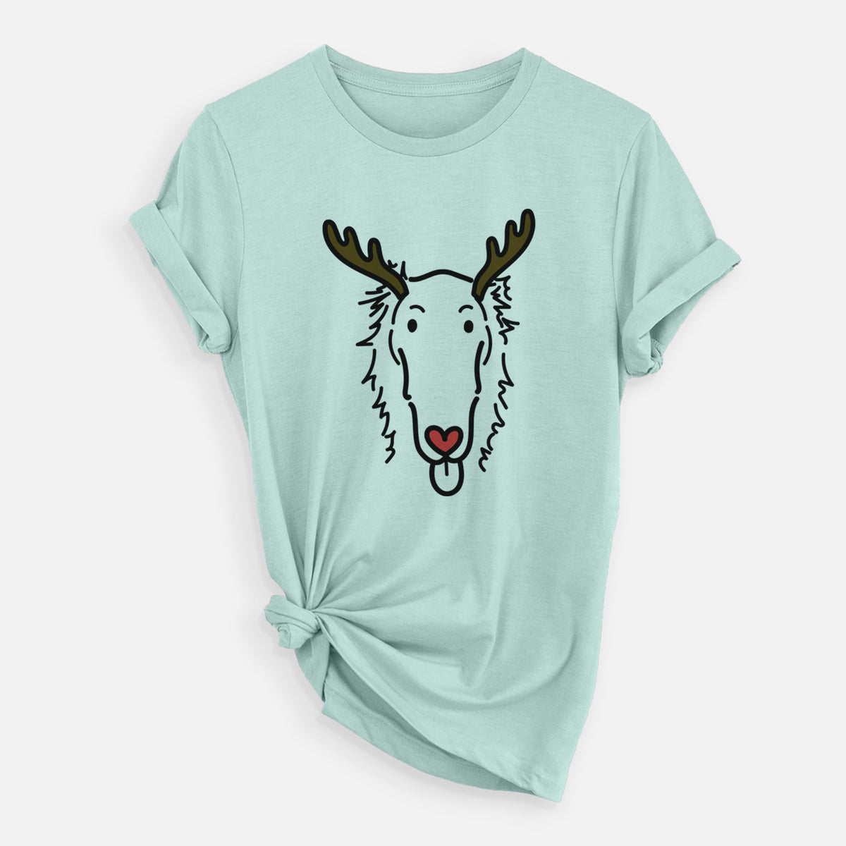Red Nose Borzoi - Opal - Unisex Crewneck