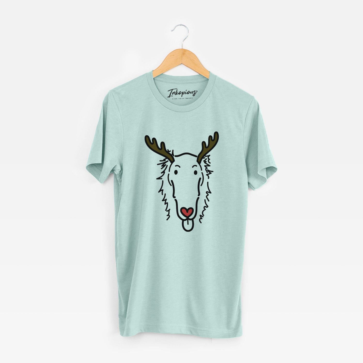 Red Nose Borzoi - Opal - Unisex Crewneck