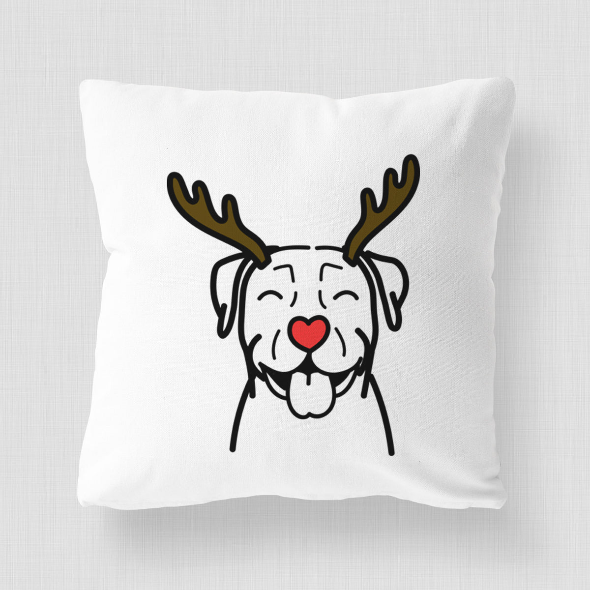 Love Always Pitbull - Throw Pillow Cover