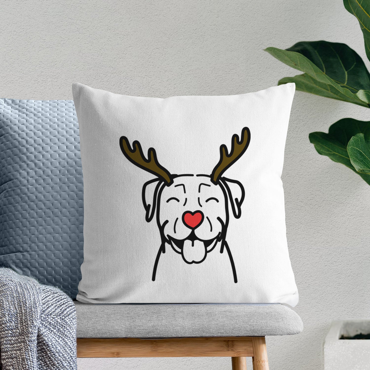 Love Always Pitbull - Throw Pillow Cover