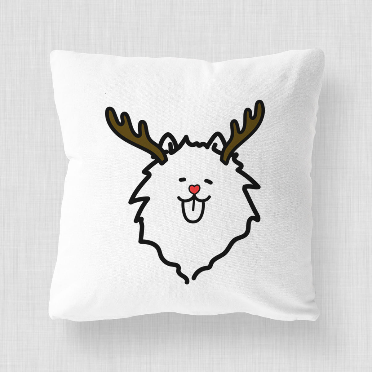 Love Always Pomeranian - Throw Pillow Cover