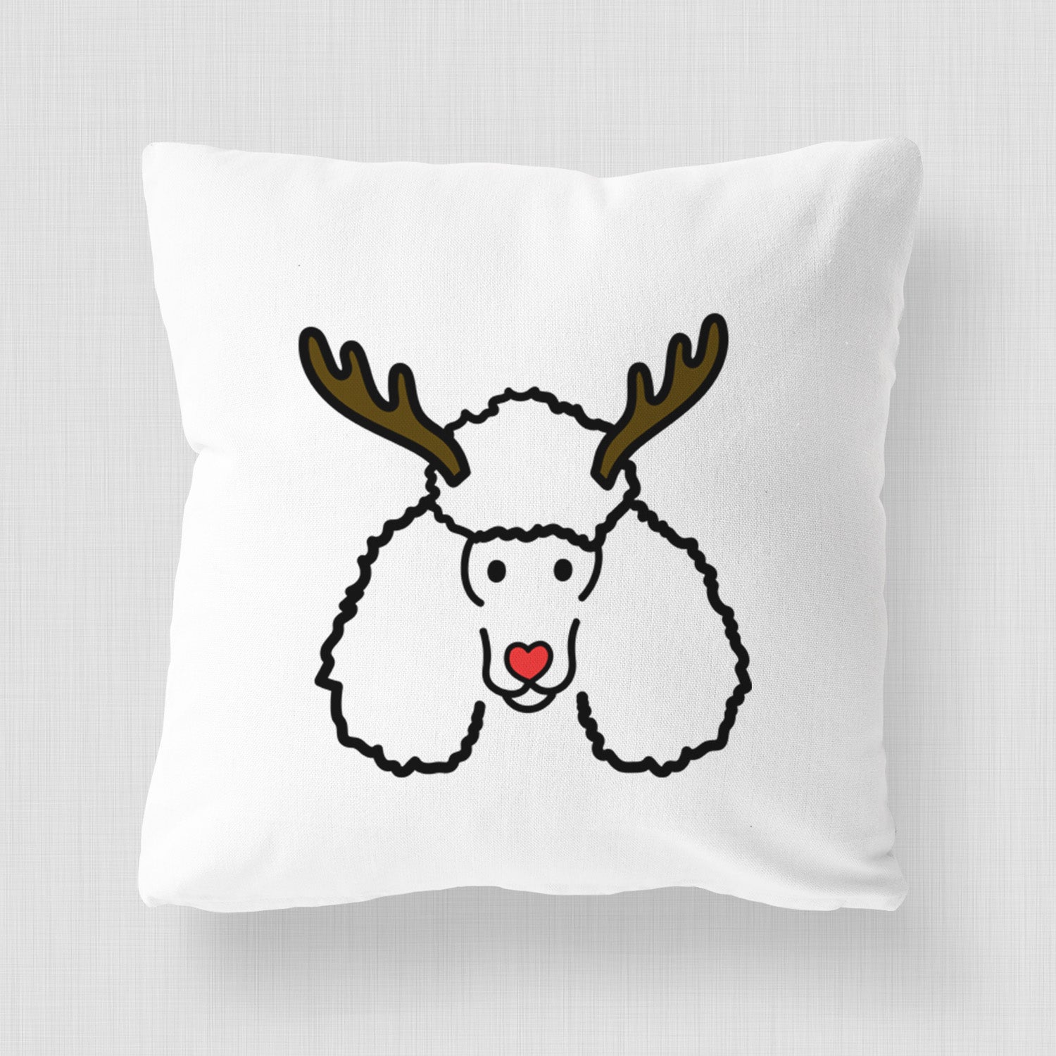 Love Always Poodle - Throw Pillow Cover