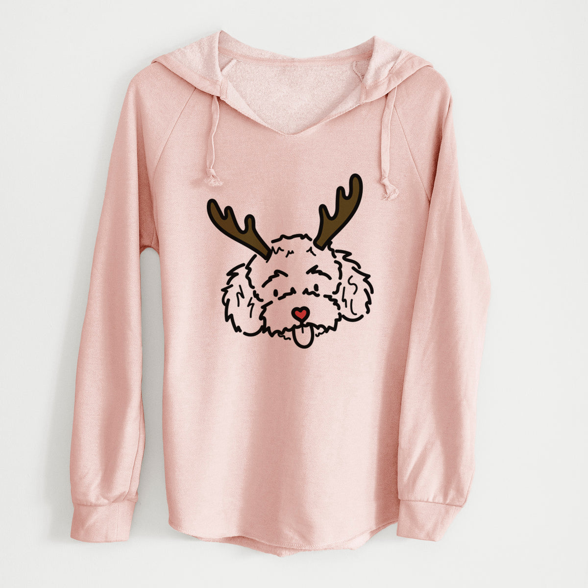 Red Nose Toy Poodle - Ricci - Cali Wave Hooded Sweatshirt