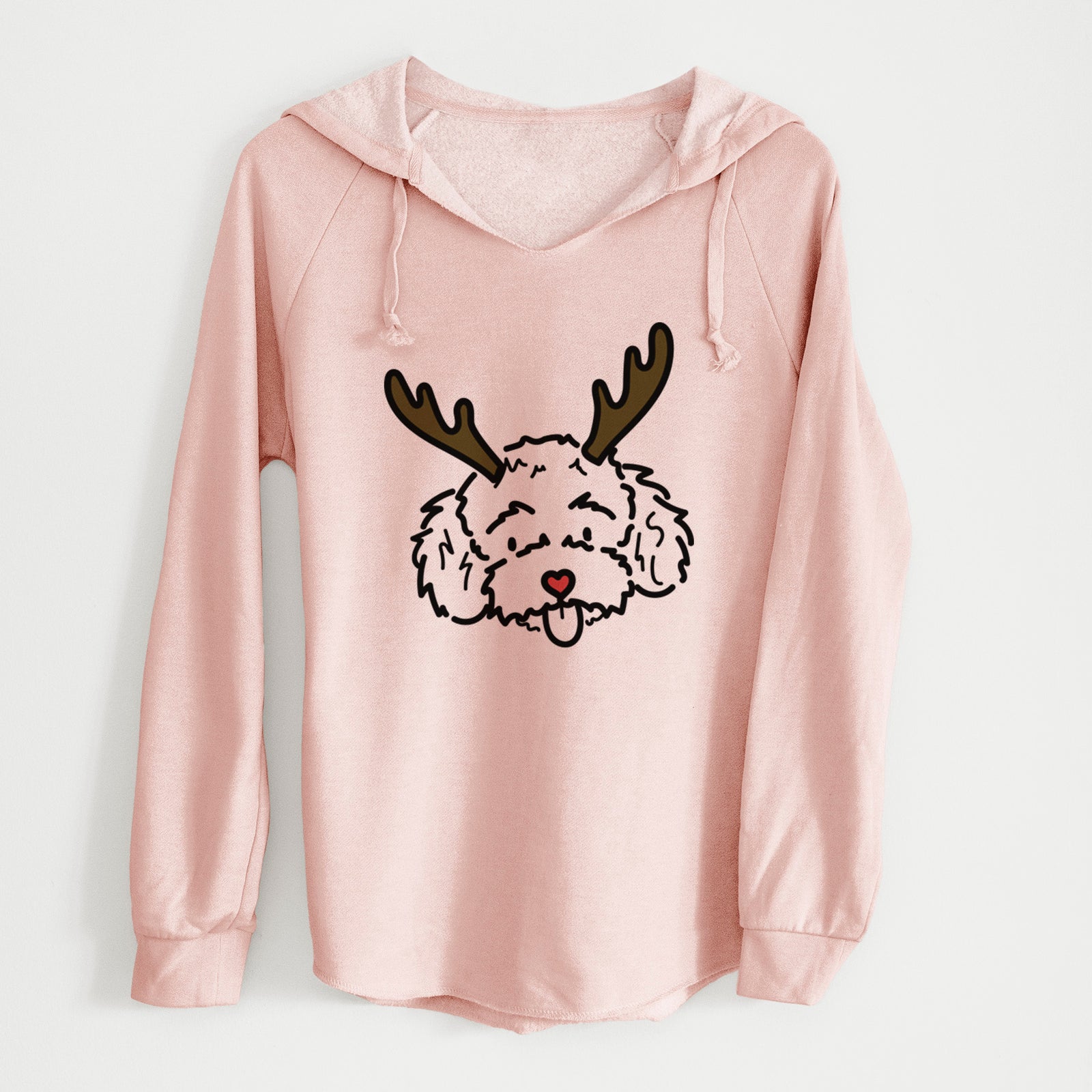 Red Nose Toy Poodle - Ricci - Cali Wave Hooded Sweatshirt