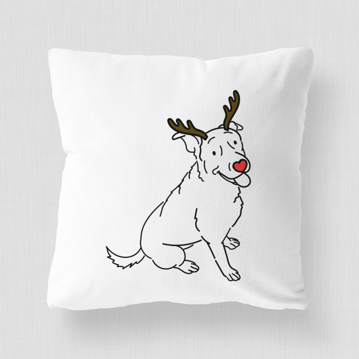 Love Always Rottweiler Mix - Rocky -  Throw Pillow Cover