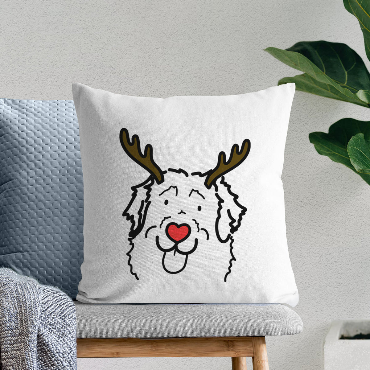 Love Always Leonberger - Sabre -  Throw Pillow Cover