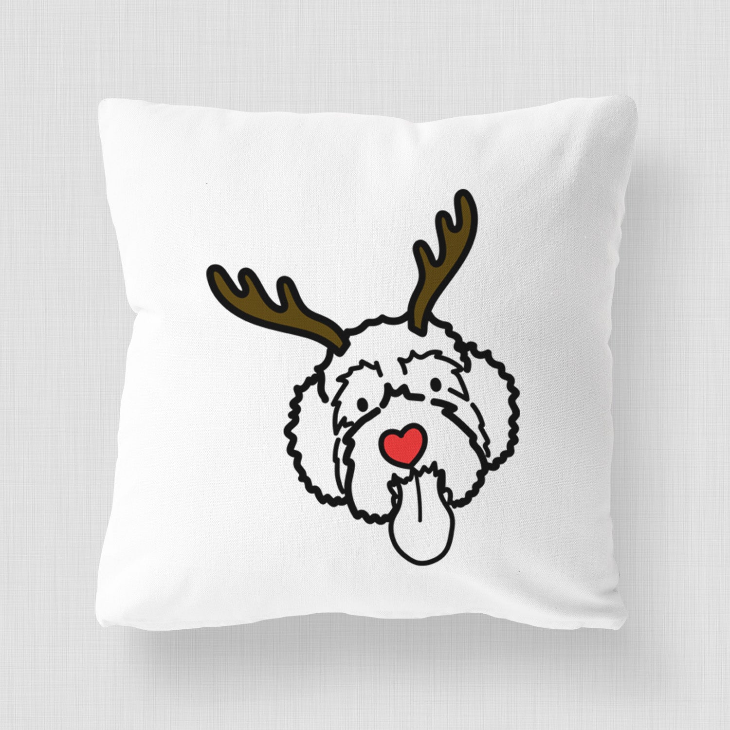 Love Always Portguese Water Dog - Sam -  Throw Pillow Cover