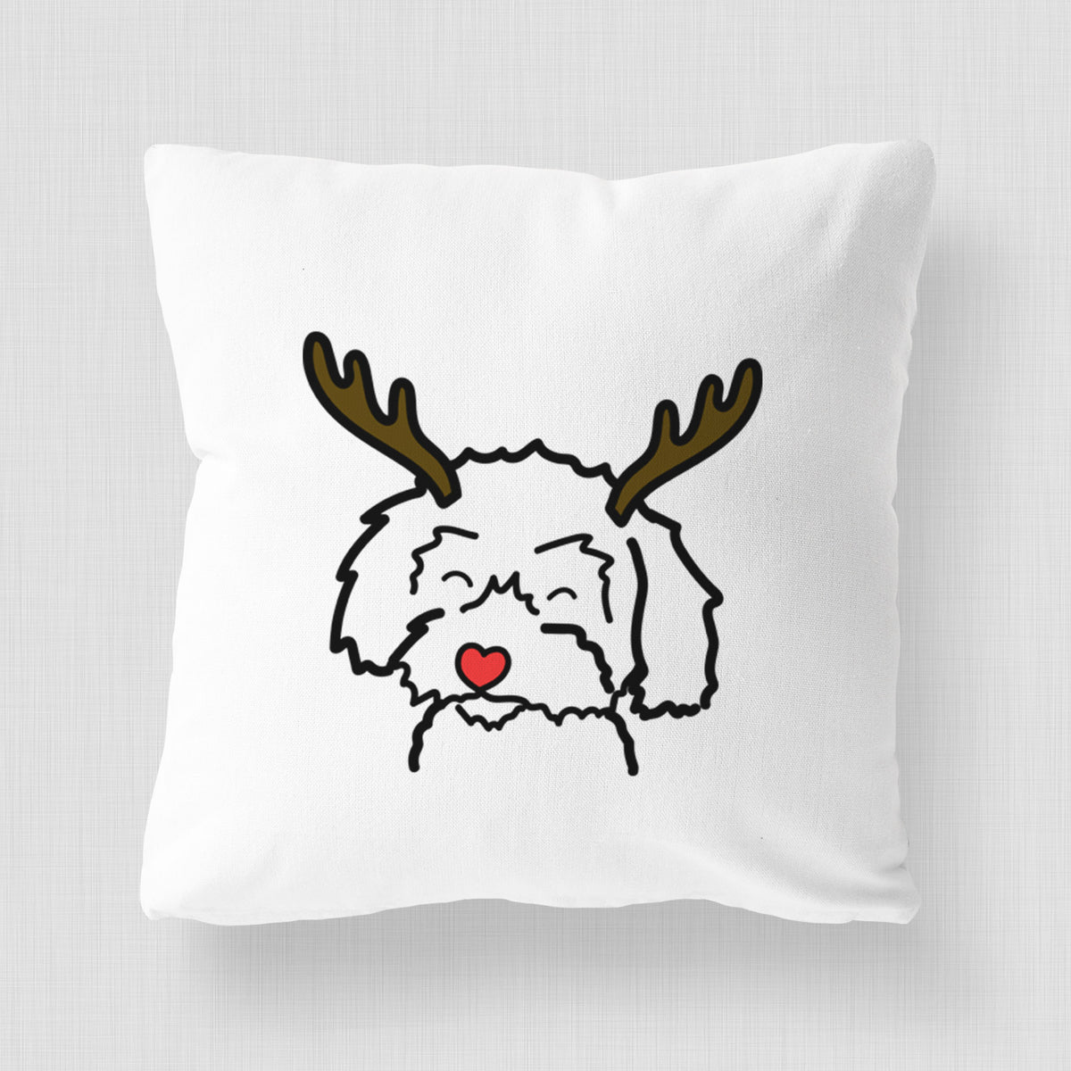 Love Always Schnoodle - Throw Pillow Cover