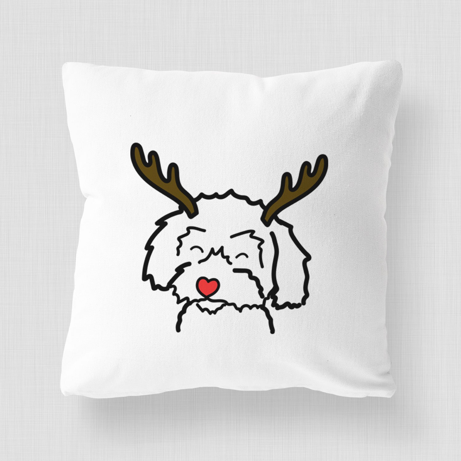 Love Always Schnoodle - Throw Pillow Cover